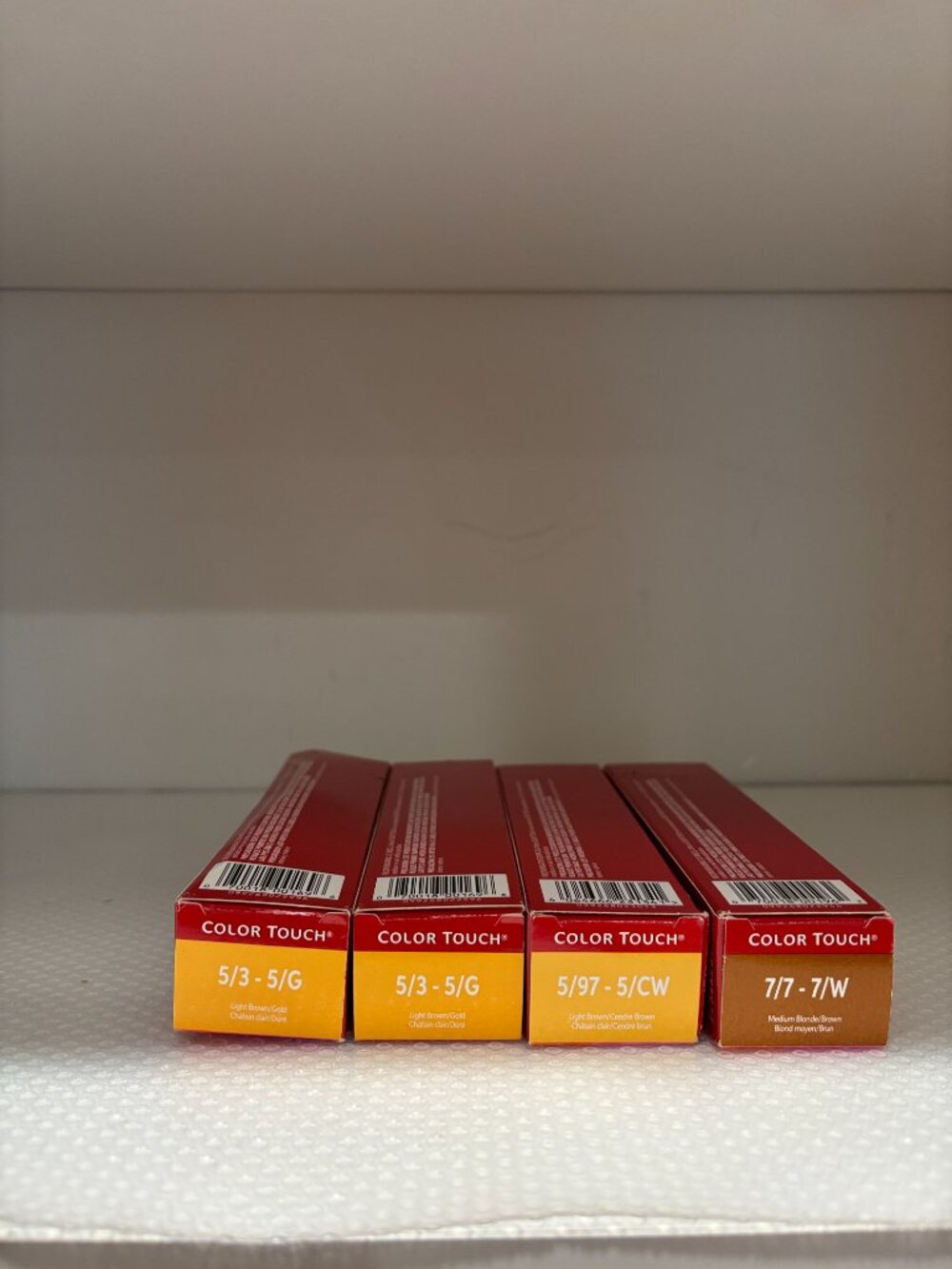WELLA COLOR TOUCH DEMI PERMANENT HAIR COLOR (LOT OF 4) NIB SEALED BROWN SHADES